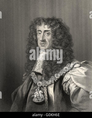 Carlo II, Karl III, 1630 - 1685, re d'Inghilterra, di Scozia e Irlanda Foto Stock