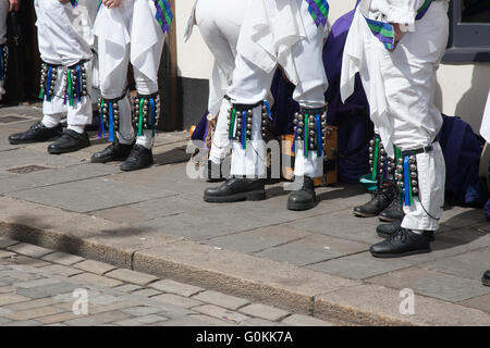 Spazza il festival tradizionale di morris ballerini danzare Foto Stock