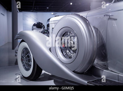 1936 Duesenberg SJN Modello convertibile coupé da Rollston. Parte della collezione Nethercutt, Helen e Jack Nethercutt Foto Stock