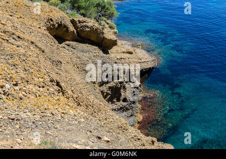 LA CIOTAT, PARC DU MUGEL, ROCHE, BDR FRANCIA 13 Foto Stock