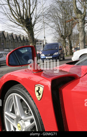 Ferrari Enzo al Flying Pizza, Leeds. Foto Stock