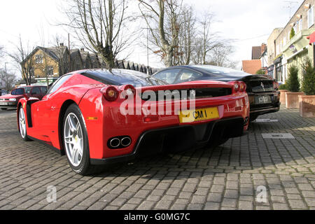 Ferrari Enzo al Flying Pizza, Leeds. Foto Stock