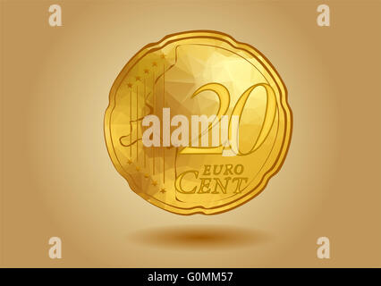 Abstract 20 cent Foto Stock