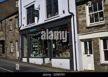 York Town, No.6, Finkle Street, Cumbria, Yorkshire Dales, Inghilterra, Regno Unito. Foto Stock