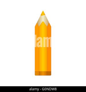 Big orange matita appuntita con piombo. EPS vettoriali10 Illustrazione Vettoriale