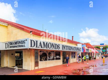 Diamanti negozio internazionale nel duty free shopping area nel porto di St John's, la città capitale di Antigua e Barbuda Foto Stock