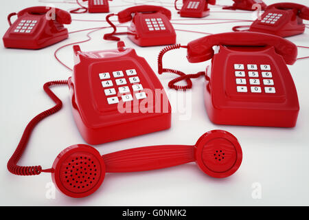 3D rendering telefono Foto Stock