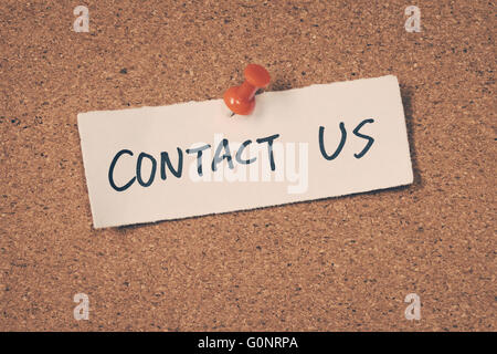 contattaci Foto Stock