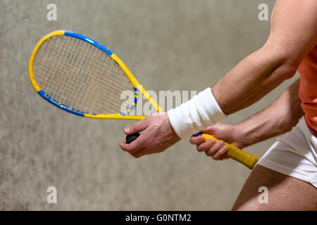 Racchette da squash closeup Foto Stock