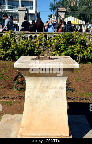 Meridiana in Giardino Nazionale di Atene, Grecia Foto Stock