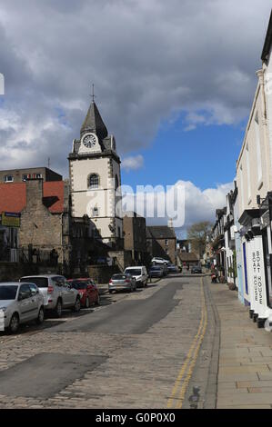 South Queensferry Street scene scozia aprile 2016 Foto Stock