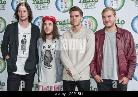 Philadelphia, PA, Stati Uniti d'America. Il 1 maggio, 2016. Islandese di Indie Rock Band Kaleo pongono a Radio 104.5's Block Party. Foto Stock