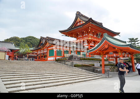 Giappone, Honshu, Kyoto, Kiyomizu-Dera tempio Foto Stock