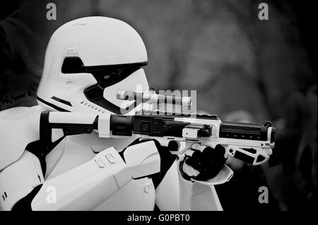 Stormtrooper, star wars, Darth Vader, soldato, galattico, impero, impero galattico, Esercito imperiale,bianco corazza, film,George lucas Foto Stock