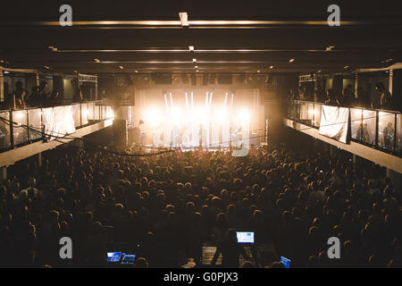 Aprile 30, 2016 - Kieran Shudall, Sam Rourke, Colin Jones e Joe Falconer del Liverpudlian indie band, 'Circa' onde, headline Live a Leeds Music Festival che si tiene a Leeds, Regno Unito, 2016 © Myles Wright/ZUMA filo/Alamy Live News Foto Stock