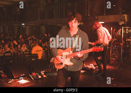 Aprile 30, 2016 - Kieran Shudall, Sam Rourke, Colin Jones e Joe Falconer del Liverpudlian indie band, 'Circa' onde, headline Live a Leeds Music Festival che si tiene a Leeds, Regno Unito, 2016 © Myles Wright/ZUMA filo/Alamy Live News Foto Stock