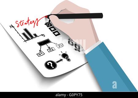 Strategia di Business concept Illustrazione Vettoriale