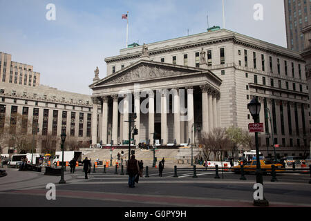 NEW YORK - 21 aprile: Stato Supremo Tribunale il 21 aprile 2009 a New York City. Foto Stock
