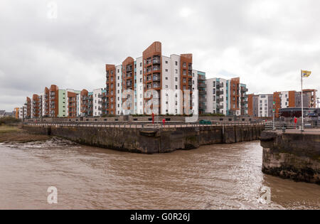 Portishead Quays Marina, Portishead, Somerset, Inghilterra, Regno Unito Foto Stock