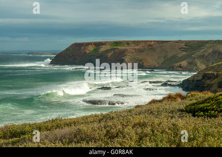 Vista dalla piramide Rock Lookout, Phillip Island, Victoria, Australia Foto Stock