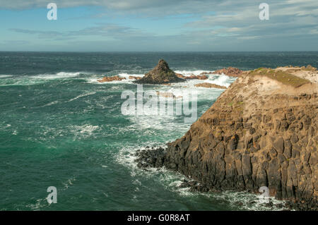 Pyramid Rock, Phillip Island, Victoria, Australia Foto Stock