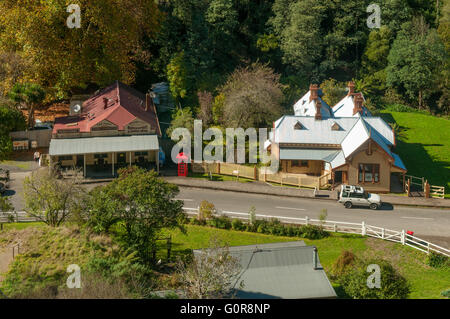 Strada principale di Walhalla, Victoria, Australia Foto Stock