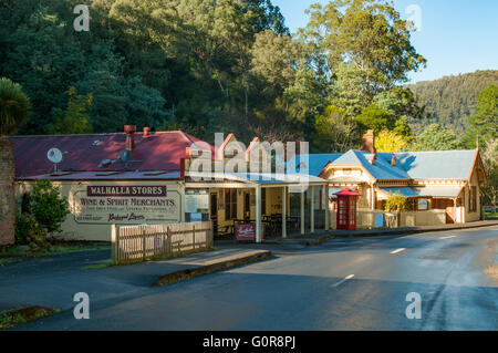 Strada principale di Walhalla, Victoria, Australia Foto Stock