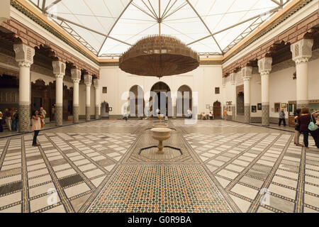 Museo di Marrakech alloggiata nel dar Menebhi palace, Marrakech, Marocco Foto Stock