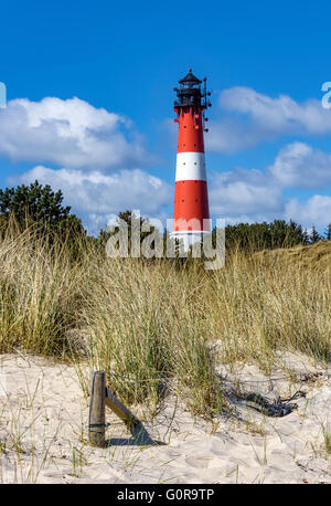 Faro sull'isola di Sylt in Hoernum Foto Stock