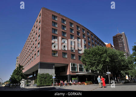 Hotel Grand Hyatt, Marlene-Dietrich-Platz, Tiergarten di Berlino, Germania Foto Stock