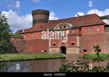 Il fosso di acqua, la Zitadelle di Spandau, Spandau, Berlin-Germany / Zitadelle Spandau Foto Stock