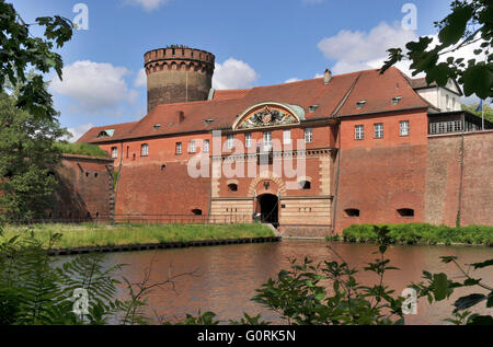 Il fosso di acqua, la Zitadelle di Spandau, Spandau, Berlin-Germany / Zitadelle Spandau Foto Stock