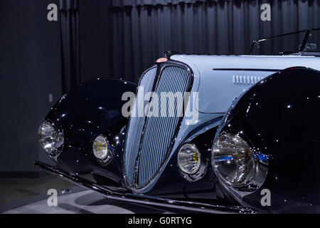 1938 Delahaye tipo 135M da Figoni et Falaschi con un design che si ispira a un aeroplano Foto Stock