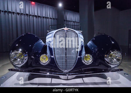 1938 Delahaye tipo 135M da Figoni et Falaschi con un design che si ispira a un aeroplano Foto Stock