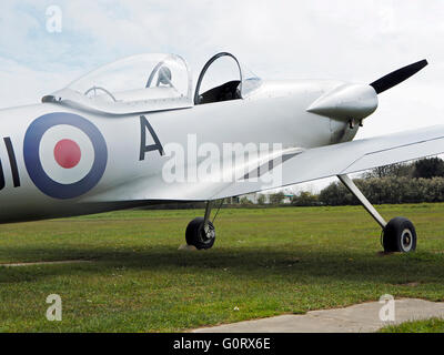 Un Isaacs Spitfire, un singolo sedile autocostruzioni sport progettazione degli aeromobili da John O. Isaacs è un 6/10 th scala replica Spitfire fighter. Foto Stock