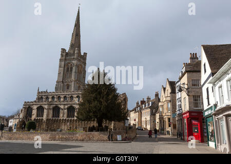 Stamford Chiesa di Tutti i Santi di Red Lion Square , Lincolnshire, Inghilterra, Foto Stock