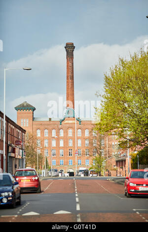 Manchester Stockport houldsworth rossastro Houldsworth Mill Mill, noto anche come mulino rossastro, è un ex mulino costruito in 1865 Foto Stock