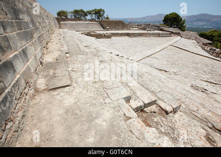 Phaestos minoan sontuose rovine della città di Creta. La Grecia. Posizione orizzontale Foto Stock