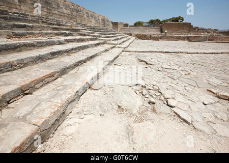 Phaestos minoan sontuose rovine della città di Creta. La Grecia. Posizione orizzontale Foto Stock