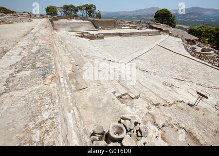 Phaestos minoan sontuose rovine della città di Creta. La Grecia. Posizione orizzontale Foto Stock