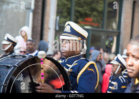 Mardi Gras batterista Foto Stock
