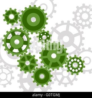 Meccanismo astratto. Illustrazione Vettoriale