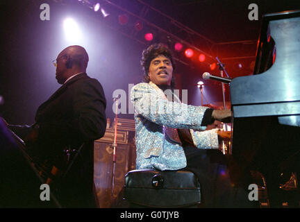 Little Richard effettuando al SXSW Festival di Austin Music Hall, giovedì, 18 marzo 2004, Austin, Texas, U.S.A. Foto Stock