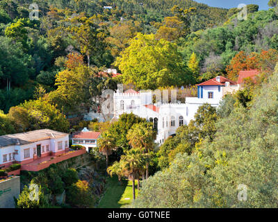 Il Portogallo, Algarve: vista villaggio termale di Caldas de monchique Foto Stock