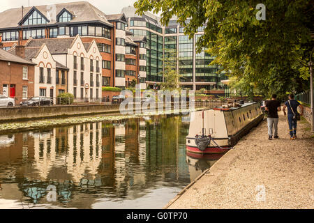 Kennet and Avon Canal Central Reading Berkshire REGNO UNITO Foto Stock