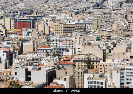 Paesaggio urbano della moderna Atene, Grecia Foto Stock