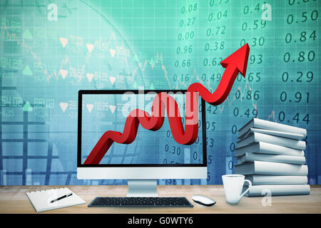 Immagine composita di immagine composita della scrivania virtuale Foto Stock