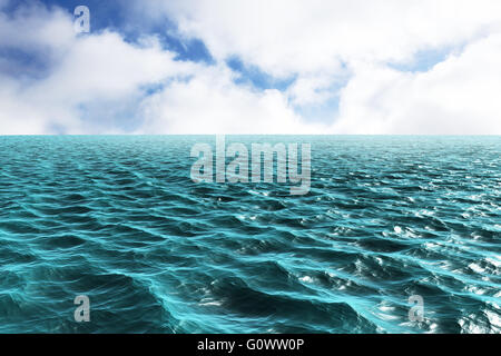 Immagine composita di blu oceano Foto Stock