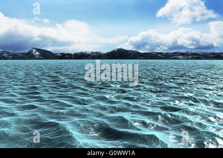 Immagine composita di blu oceano Foto Stock