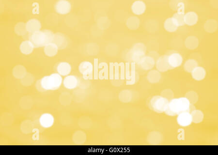 Giallo sfondo bokeh di fondo Foto Stock